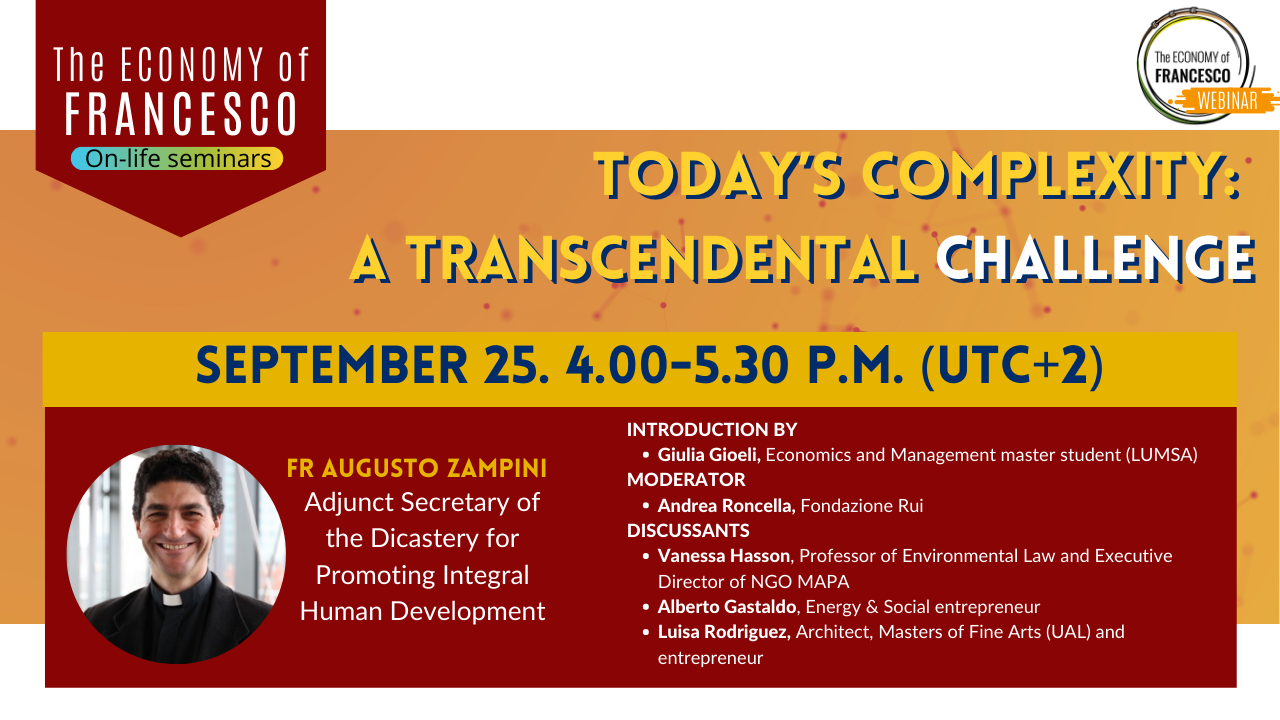 #EoF webinar - Today's complexity: a trascendental challenge