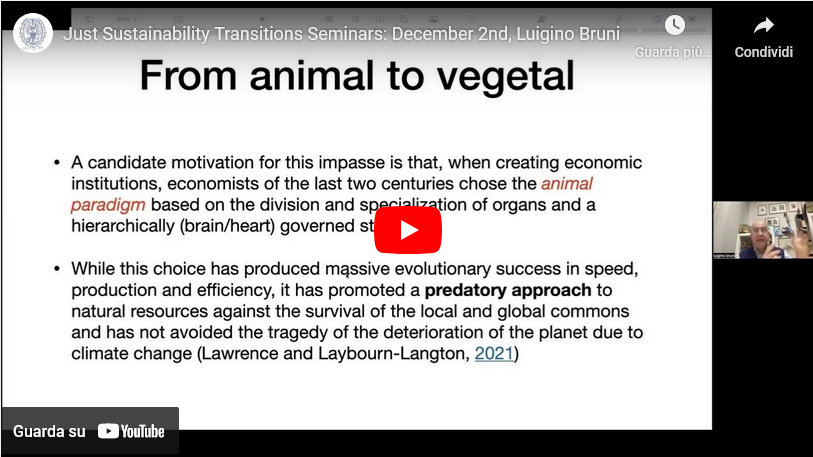 Video - «Toward a Vegetal Economic Paradigm»