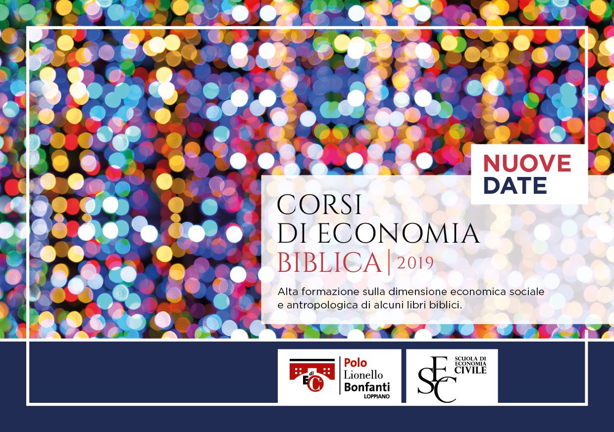 Corsi di Economia Biblica 2019: ripartono le iscrizioni