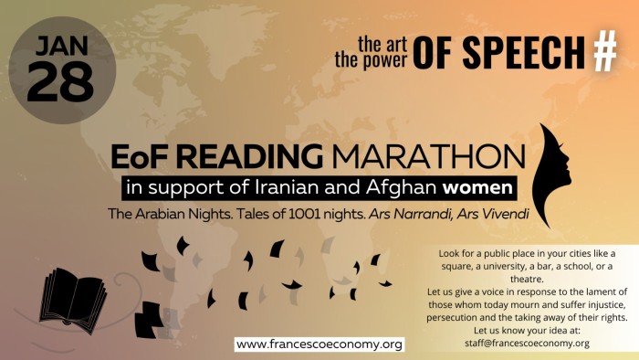  #EoF - Organiser un marathon de lecture en faveur des femmes iraniennes et afghanes