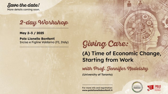 Giving Care: (A) Time of Economic Change, Starting from Work